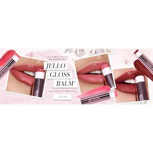 Girlactik Jello Gloss Lip Balm - Original Lip Care with Vitamin E, Aloe Vera, Avocado and Apricot Kernel Oil for Hydrating, Moisturizing Lip Balm with Glossy, Smooth, 4.5 g / 0.15 oz (Be Pink)