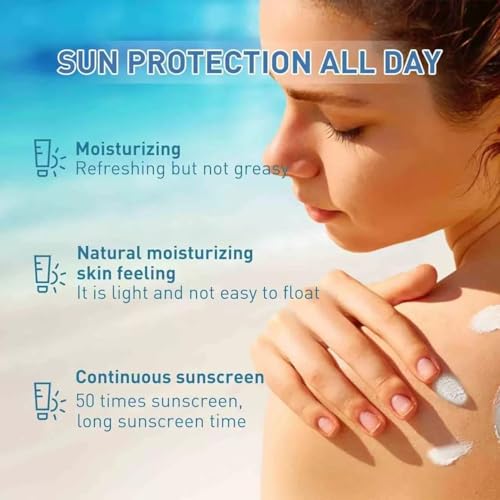 2 Pack Centella Sunscreen SPF 50, 50ML Light & Hydrating Centella Face Serum, Daily UV Defense Summer Sunblock for Face (1.7 Fl Oz (Pack of 2), Sun Protection Factor (SPF), 50)