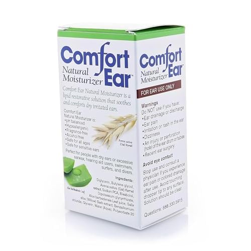 Westone Comfort Ear Natural Ear Drops for Itchy Ears, Ear Ache Drops Adults & Kids | Earwax Aid for Dry Ears | Personal Comfort for Hearing Aid, Swimmers, and Ear Itch Relief for Humans | Pack of 1