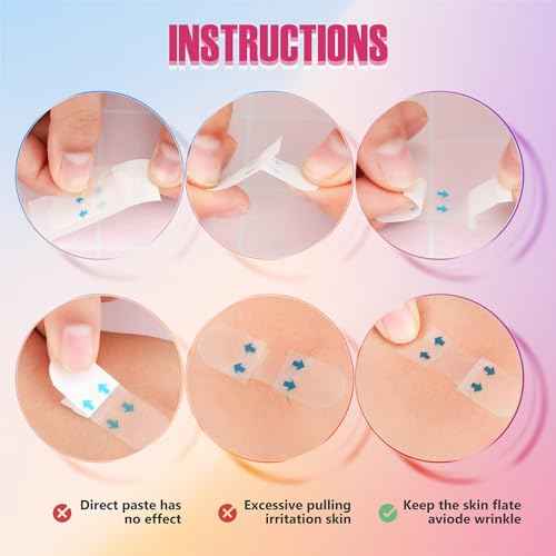 Face Lift Tape, Face Lift Tape Invisible, Face Tape Lifting Invisible, Face Tape Instantly Lifts Sagging Skin Around The Face, Hides The Double Chin and Creates A v-Shaped Face 60PCS