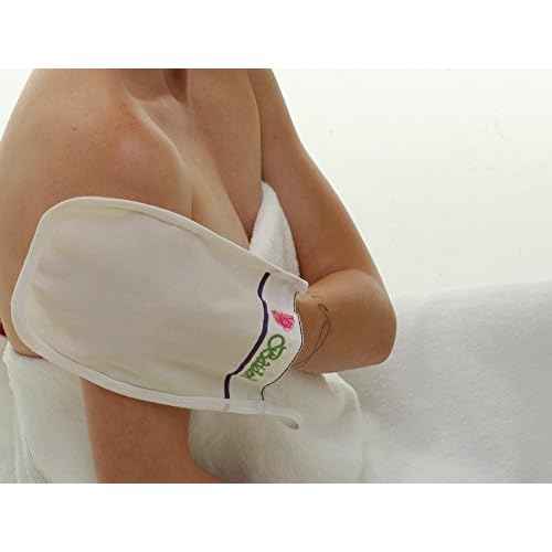 Baiden Exfoliator System-Best Firming Face Body & Back Scrub Mitts-Remove Blackheads, Dry Skin, Wrinkles, Cellulite, Controls Acne-Top Facial Lips Eyelids Treatment-Circulation and Collagen Boosting