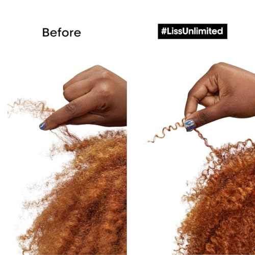 L'Oreal Professionnel Liss Unlimited Shampoo - For Frizz-Prone Hair, Provides Long-Lasting Frizz and Humidity Protection, With Prokeratin