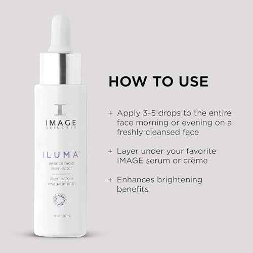 IMAGE Skincare, ILUMA Intense Facial Illuminator, Instantly Visible Brightening Serum and Face Corrector with Vitamin C, 1 fl oz