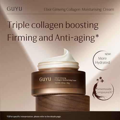 Collagen Face Cream with Rare Ginseng Anti-Aging Peptides Face Moisturizer | Vitamin E, Hyaluronic Acid, Plant-Based Retinol, Squalane, Ceremide | for Firming, Reducing Wrinkle (1 oz/30g)