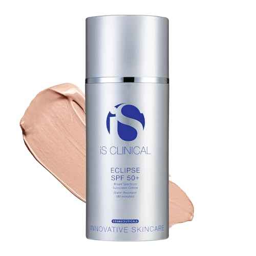 iS CLINICAL Eclipse SPF 50+ Sunscreen, Zinc Oxide tinted sunscreen, ultra sheer non-greasy matte finish sun cream for face