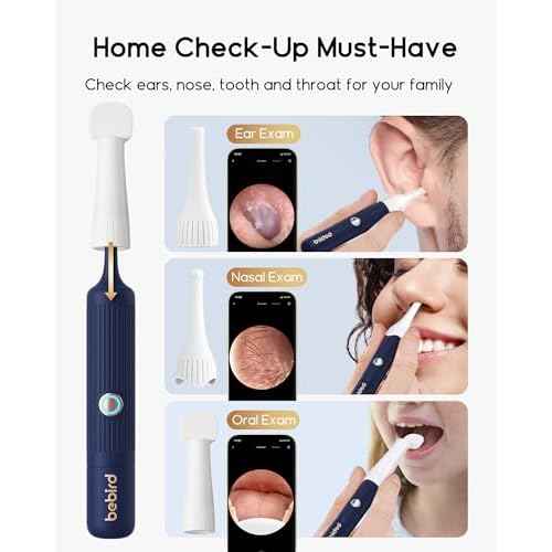 Earsight Plus I35R Ear Wax Removal Tool with Camera | Smart Visual Ear Cleaner with Gentle Tweezers & 12 Tips, HD Otoscope for Adults & Kids