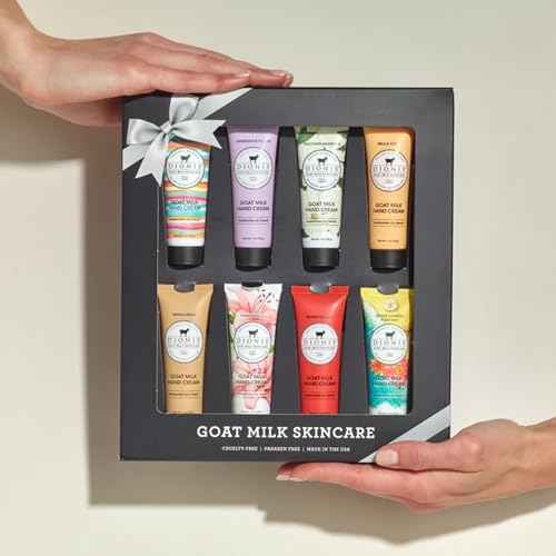 Dionis Goat Milk Skincare 8 Piece Hand Cream Gift Sets - Assorted Scented Travel Size Hand Creams In a Gift Box - Mini Hand Lotion Self Care, Cruelty Free Lotion For Dry Skin, Expanded Hand Cream 2025