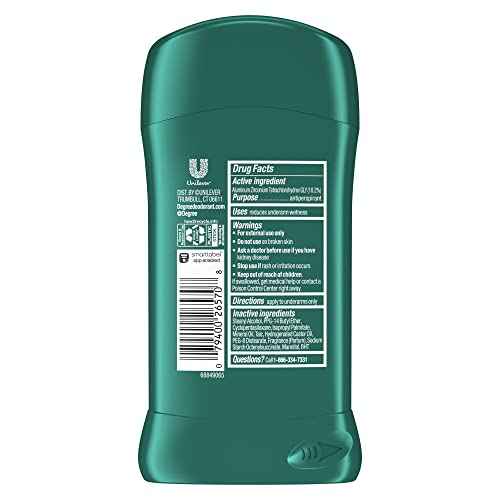 Degree Men Protection Antiperspirant Deodorant, Sport 2.7 oz (Pack of 12)