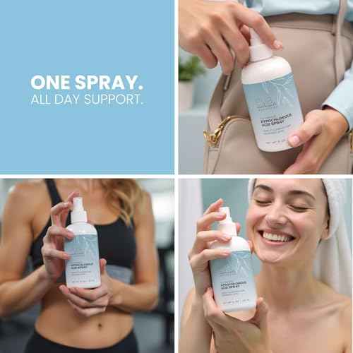 Hypochlorous Acid Spray for Face, Skin, and Body ? HOCl Facial Mist Toner, Hydrating Cleanser for Acne, Eczema, Rosacea, Eyelids, Pets, Workout, Baby, Back, Redness, Sensitive Care Spray - 8 oz.