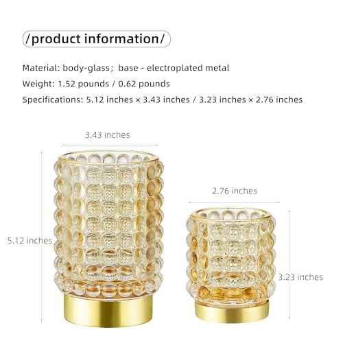 Makeup Brush Holder Organizer,Toothbrush Holders,Desk Pen Pencil Holder,Multifunctional Vintage Glass Brush Cup(A38-3-US/Gold/L)