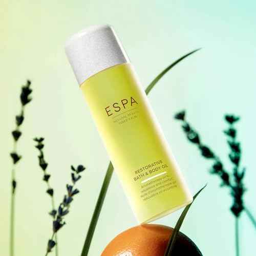 ESPA | Restorative Bath & Body Oil | Magnesium & Ashwagandha | Rose Geranium, Orange, Lavender & Palmarosa | Menopause Friendly