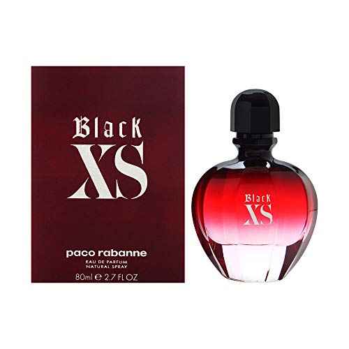 paco rabanne Black Xs Fragrance For Women - Floral, Woody, Musk Fragrance - Notes Of Cranberry, Black Violet And Vanilla - Exudes Sophistication - Recommended For Daytime Wear - Edp Spray - 2.7 Oz