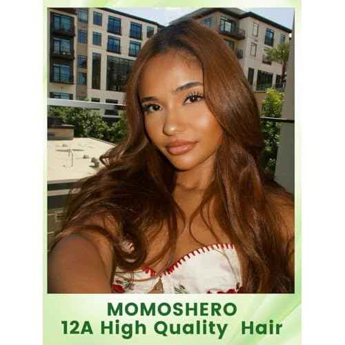 Chocolate Brown 3 Bundles Human Hair Body Wave, Soft Glossy 12A 100% Unprocessed Remy Virgin Hair Colored #4 Medium Dark Brown Bundle Wavy Classy Sew In Weaves Extension (3 Pcs, 14/16/18 IN)