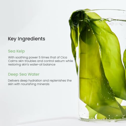 BIODANCE Refreshing Sea kelp Real Deep Mask, Overnight Hydrogel Mask, Calming, Oil & Sebum Control, Blemish Care, Korean Skincare, Stocking Stuffers for Teen Girls | 1.19oz(34g) x 4ea