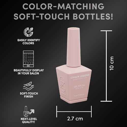 Chaun Legend UV Gel Nail Polish, 0.5 Ounce Long Lasting Salon Quality, Bubble Free Professional Manicures, Quick Dry, High Shine, Gothic Plum LG5075 (dark burgundy)