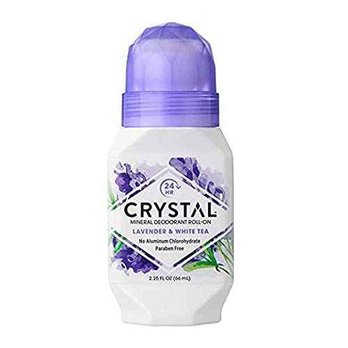 CRYSTAL Deodorant Mineral Deodorant Roll-On, Lavender & White Tea 2.25 oz (Pack of 5) SG_B002F8I8VS_US