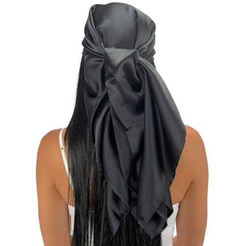 Mulberry Park Silks 100% Silk Head Scarf 36" - 19 Momme Women's Hair Wrap for Sleeping, Reduce Damage, Wear Day & Night