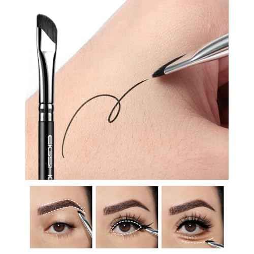EIGSHOW Dual-Ended Precision Eyebrow Brush and Comb for Eyeliner Lining, Sculpting Brows, Professional Eye Makeup Tools (D109)