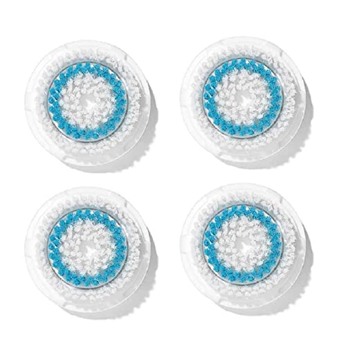 Brush Head Replacements Compatible with Clarisonic Mia 1, Mia 2, Mia Fit, Alpha Fit, Smart Profile Uplift and Alpha Fit, 4 Pack(Deep Pore)