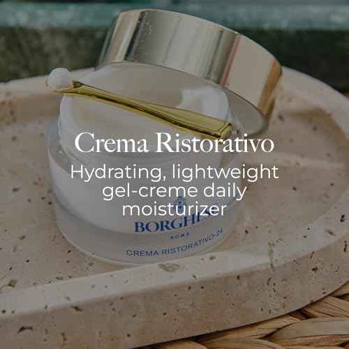 Borghese Crema Ristorativo-24 Moisturizer - Hydrating Face Moisturizer for Fine Lines & Wrinkles with Seaweed Extract & Vitamin E, Normal to Dry Skin