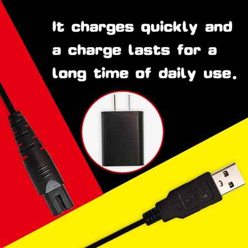 Water Flosser Charger for Nicwell F5025 Charging Cable Replacement for COSLUS F5020E Oralfree Nicefeel Insmart Waterfloss USB Cord Plug in Adapter¡¦