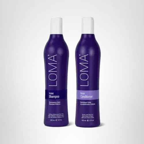 Loma Hair Care Violet Shampoo Violet Conditioner Duo, 12 Fl Oz , 2 Count (Pack of 1)