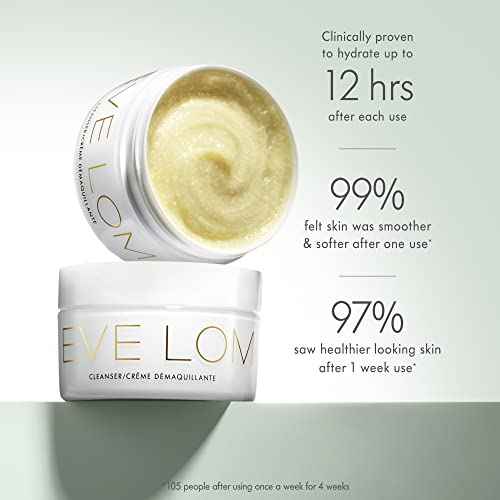 EVE LOM The Original Balm Cleanser - Facial Cleansing Balm - 5-in-1 Facial Cleanser & Muslin Cloth - Deep Cleansing & Gentle Exfoliation, Hydrating Skin Benefits, Removes Waterproof Make-Up
