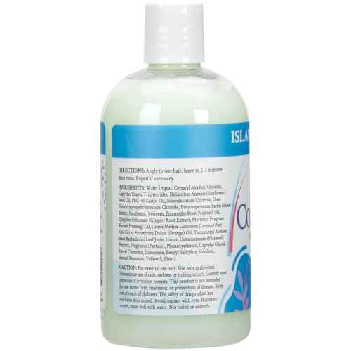 Ginger Lily Farms Botanicals Moisturizing Conditioner for Dry Hair, Island Tranquility, 100% Vegan & Cruelty-Free, Green Tea Lemongrass Scent, 12 Fl Oz