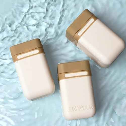 Leakproof Travel Toiletry Bottles Set | Stackable TSA Approved Reusable Containers | 3 Sizes 3oz, 2oz, 1oz | Travel Size Bottles for Shampoo, Lotion, Toiletries (3 Large (3.4oz))