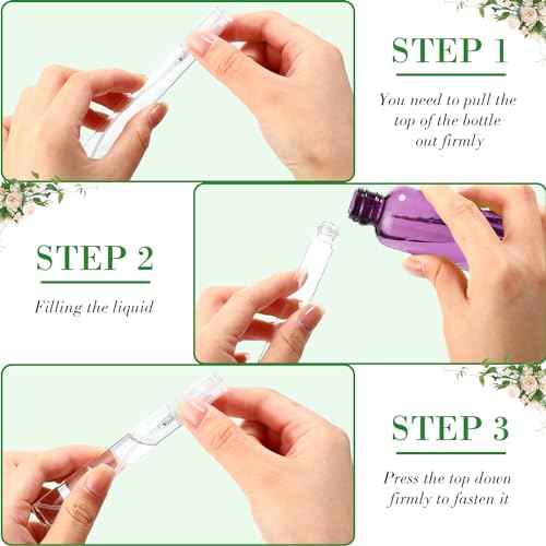 Tanlade 300 Pcs 10ml Mini Spray Bottles Clear Glass Perfume Atomizer Sprayer Bottles Portable Perfume Travel Refillable Bottle for Travel Pocket Dispenser Container