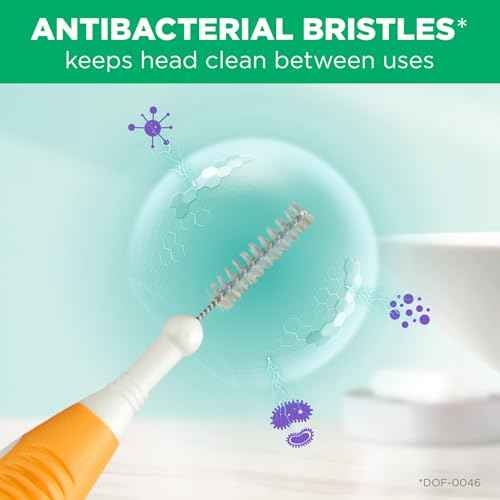GUM Proxabrush Go-Betweens - Ultra Tight -Interdental Brushes - Soft Bristled Dental Picks for Plaque Removal Health - Safe for Braces & Dental Devices, 15 Count
