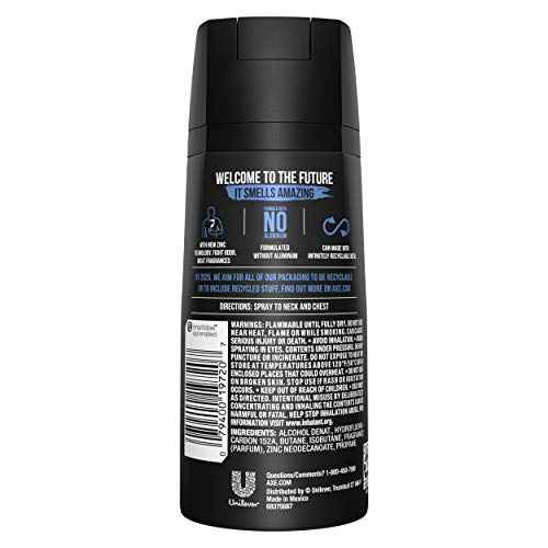 AXE Body Spray for Men Anarchy 4 oz, Pack of 6
