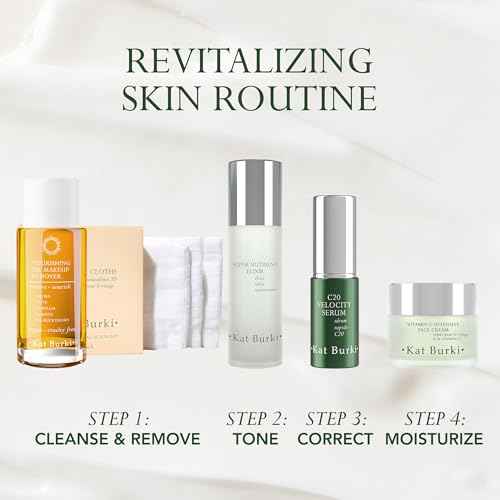 KAT BURKI Nourishing Oil Makeup Remover & Face Cleanser, Moisturizing Facial Cleansing Serum with Sea Buckthorn, Jojoba, Camellia Oil, 4 Fl Oz