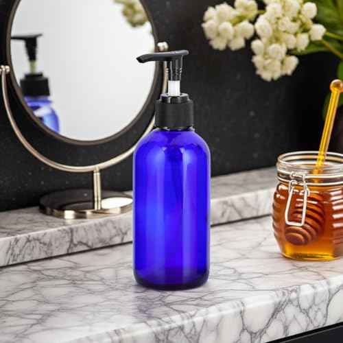 28/410 Black Ribbed Lotion Soap Pump Two Toned Top Closure, 9.625 inch dip Tube Length (96 Pack)