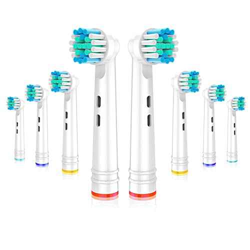 Replacement Toothbrush Heads Fit for Oral-B Electric Toothbrushes, 8PCS, Small Round Head Refills for Oral B Handles 3756 3757 3744 3765 3709 4729