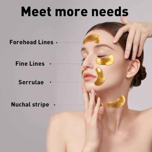 CHMI Under Eye Patches (200 Pairs) - 24K Gold Eye Patches for Puffy Eyes, Dark Circles, EyeBags and Wrinkles, Collagen Skin Care Products, Beauty & Personal Care