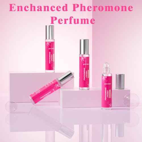 Pheromone Perfume for Women,Fragrance Pheromone Cologne Attract Men, Long Lasting Women's Perfume, Roller Ball Design, Portable and Fruity