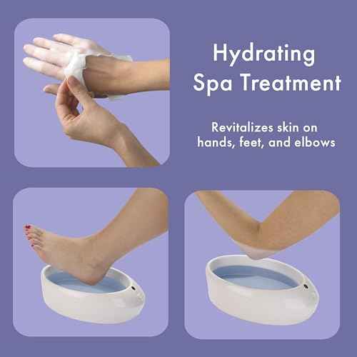 True Glow by Conair Paraffin Wax Machine for Hand and Feet - Paraffin Bath for Hands - Includes 1lb. Moisturizing Paraffin Wax - Pink