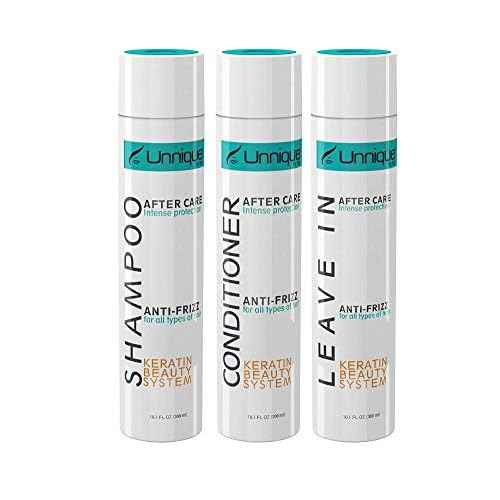 UNNIQUE KBS Hair Care Kit - Repairing Shampoo and Conditioner & Leave-in Treatment After Care Set for Keratin Treated Hair