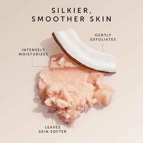 HERBIVORE Coco Rose Coconut Oil Body Polish | Exfoliating Body Scrub with Shea Butter | Smooths & Softens Skin, Plant-Based, Vegan, for All Skin Types
