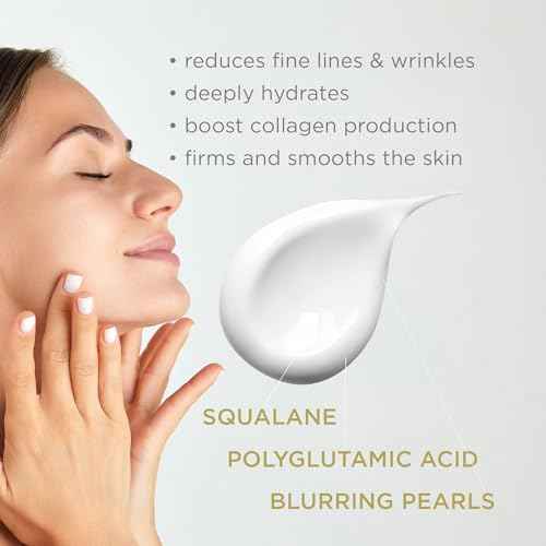 Bella Grace Collagen Plumping Face Moisturizer, Hydrating Skin Care Daily Moisturizer Face Cream with Peptides, Squalane, Polyglutamic Acid, Plumps, Nourishes, Supports Fine Lines, Wrinkles, 1.7 fl oz