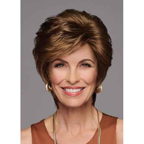 GABOR Femme & Flirty Short Shag Wig, Lightweight Volumous Style With Soft Layers, Average Cap, GL16-27 Buttered Biscuit