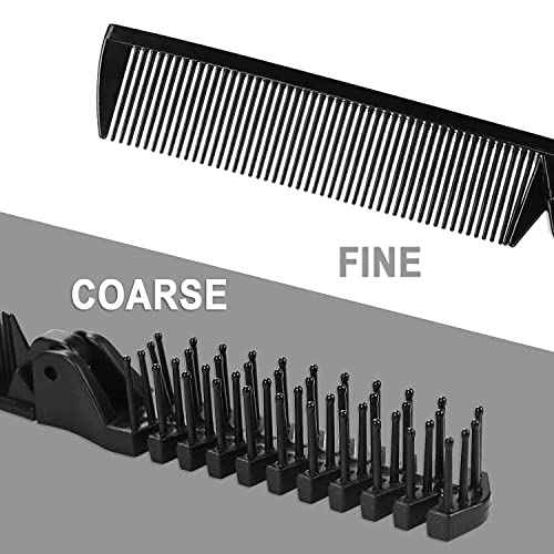 Foldable Combs in Bulk Individually Wrapped, Travel Pocket Hair Comb, Folding Hair Brush Double Headed, Brush Comb Styling Tool for Men Women Combs, Black (One Size, 200, Count)