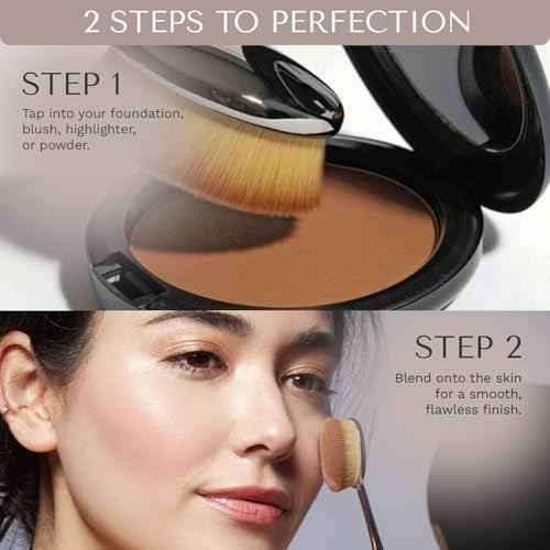 Artis Elite Oval 6 Brush | Oval Makeup Brush | Luxury Synthetic Foundation Brush | Ideal For Foundation, SPF, Skincare | Use With Liquids, Powders, and Creams | Creates Airbrush Finish