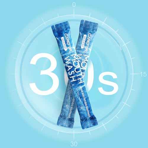 Mouthwash Travel Size, Portable Fresh Breath Mouthwash, Alcohol-Free, ICY Mint Flavor, Mini Pack ? Go for On-The-Go Freshness, Bulk Packets 0.41 Fl Oz(Pack of 20)