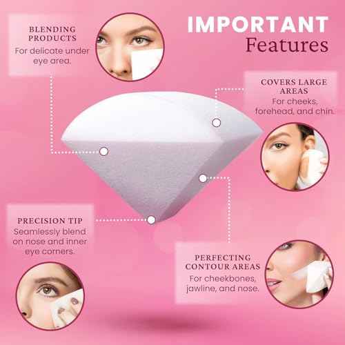 StansOut Beauty Sponge 4-Pack ? Streak-Free, Airbrushed Finish | Reusable, Quick-Drying, Latex-Free | Multi-Angle Blending Sponge for Cream, Liquid & Powder | Pro Makeup Applicator