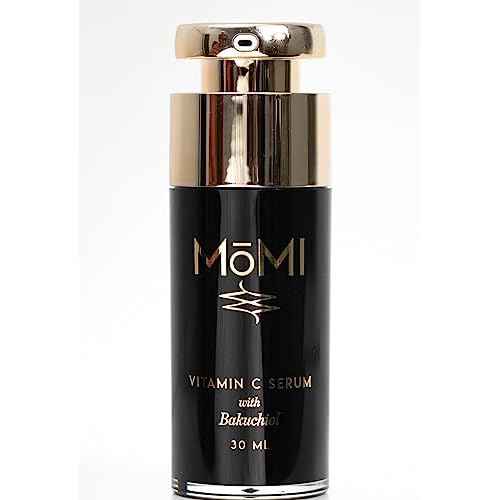 M?MI Vitamin C Serum with Bakuchiol. Brightening, firming, helps with hyperpigmentation. Contains 20% THD Ascorbate, HA, Ferulic Acid, Vitamin E and Bakuchiol,