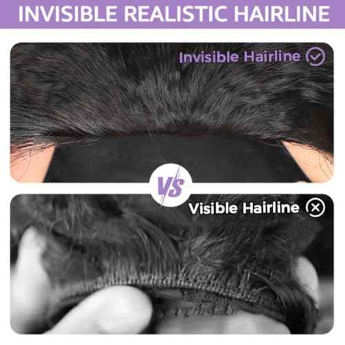 18 inch Curly Half Wig Human Hair for Black Women,Kinky Curly Half Wigs Human Hair ,Seamless Flip Over All Hairstyles In One Headband Wig with Drawstring,Wear and Go Wigs 200% Density Natural Black
