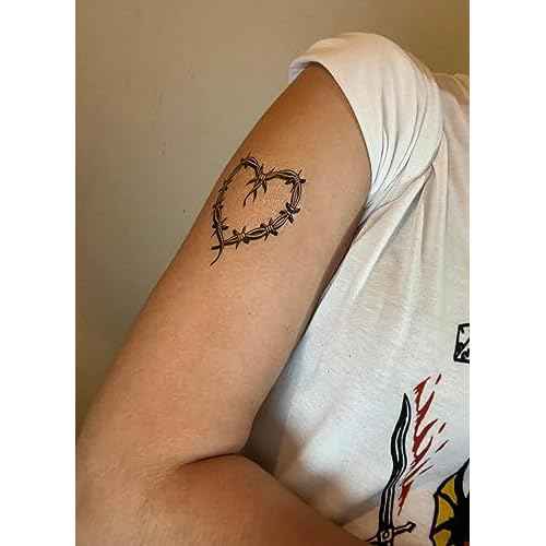 QualityLife Karol Temporary Tattoos, 20pcs Multicolor Heart Themes, Easy to Apply, Waterproof, Safe Materials, Long-Lasting, Concert Accessories or Gifts