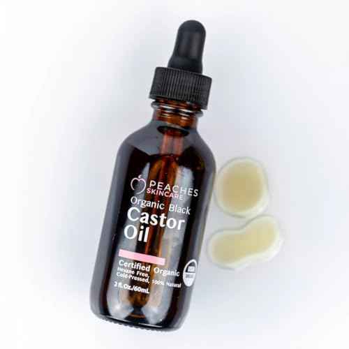 Organic Cold-Pressed Castor Oil ? Hexane-Free, Vegan Formula with Omega-9, Omega-6, and Vitamin E ? Hydrating Oil for Skin and Hair ? Black Castor Oil (2 fl. oz)